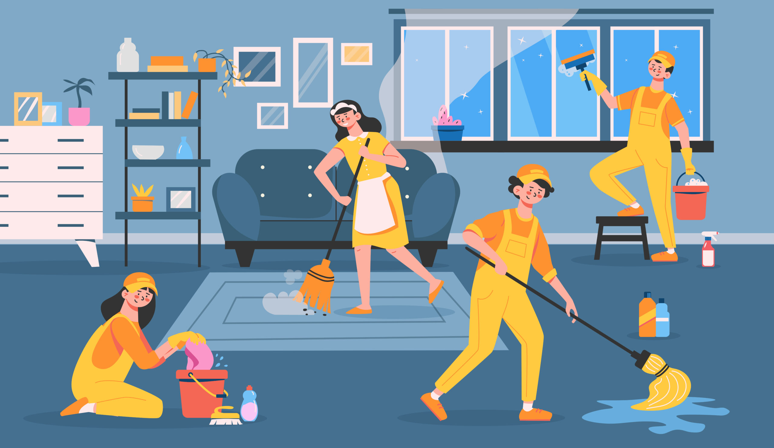 Cleaning Service Flat